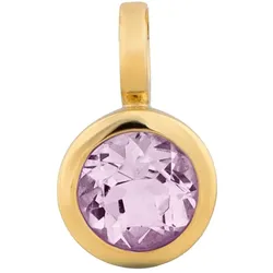Orolino Anhänger 585/- Gold Amethyst lila 1,1cm Damen 