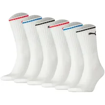 Puma Sport Crew Tennissocken 6er Pack Weiß 43-46
