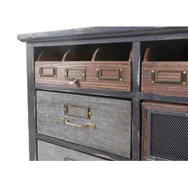 Mendler Apothekerkommode 90 x 65 x 32 cm Mehrfarbig