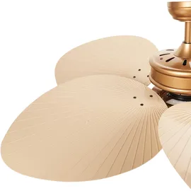 Beliani Deckenventilator mit Licht BORMEJO