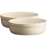 Emile Henry Crème Brûlée Ramekin Dish, Lehm, 2er-Set