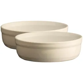 Emile Henry Crème Brûlée Ramekin Dish, Lehm, 2er-Set