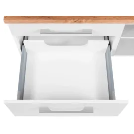 WELLTIME Waschbeckenunterschrank WELLTIME "Davos", weiß, B:90cm H:55cm T:47cm, Schränke, Waschbeckenunterschrank, Badmöbel, Waschtisch inkl. Waschbecken, Breite 90 cm