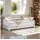 Homestyle4u Tagesbett 90x200 cm mit Bettkasten Weiß mit Lattenrost 2799