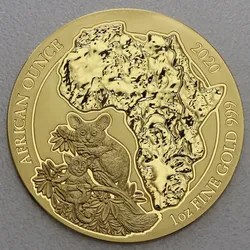Goldmünze 1oz Bushbaby 2020 African Ounce (Ruanda)