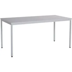 CEHA Besprechung- und Mehrzwecktisch 160 x 80 cm mit Gestell in lichtgrau und Dekor grau
