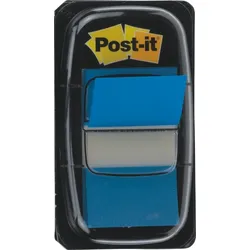 Post-it Index Standard 25,4x43,2mm blau VE=50 Streifen
