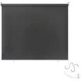 AUFUN Außenrollo Balkon Outdoor Rollo Wetterfest 180 x 140 cm Outdoorrollo Sonnenschutz Balkonrollo UV Schutz, Reflektierende Thermofunktion für Fenster & Türen, Anthrazit