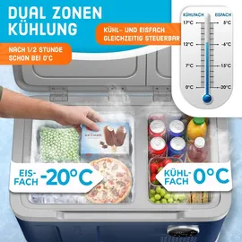 Kesser Kompressor Kühlbox 2in1 Doppelzone 49 l