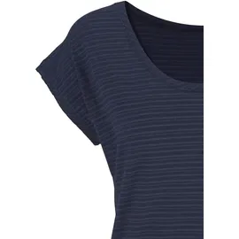 beachtime by lascana Kurzarmshirt Damen navy Gr.48/50