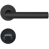 Karcher Design-Beschläge Karcher Drückergarnitur Rhodos ER28 Kosmos Schwarz Türklinke, Bad / WC