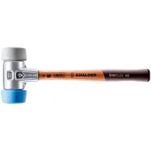 Halder Schonhammer Ø 50:40 mm TPE-soft blau/TPE-mid grau 630 g
