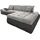 DOMO collection Ecksofa »Moric Luxus - B/T/H 300/172/80 cm, XXL-Format«, L-Form, 140kg Belastung/Sitz, in Cord, Chenille, Kunstleder schwarz