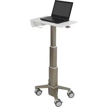 Ergotron CareFit Slim - Wagen für Notebook - Aluminium - weiss, Warm Gray - Bildschirmgröss, Notebook Ständer, Grau