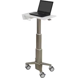 Ergotron CareFit Slim - Wagen für Notebook - Aluminium - weiss, Warm Gray - Bildschirmgröss, Notebook Ständer, Grau