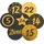 Frau WUNDERVoll® Frau WUNDERVoll DIY-Adventskalenderzahlen schwarz matt, gold 48-tlg