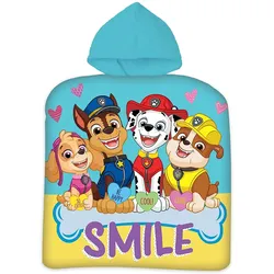 Paw Patrol Kinder Poncho Kapuze Duschtuch Badetuch Strandtuch  50 x 100cm