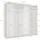 ax living Schiebetürenschrank Lunoria 221 x 207 x 60 cm Weiß