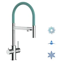 VIZIO 5 Wege Wasserhahn Einhebelmischer Türkis