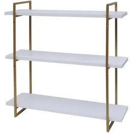 berlinlodge Wandregal 60 x 60 x 18 cm Weiß