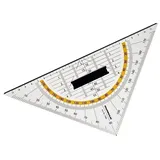 RUMOLD Geodreieck 25 cm transparent