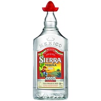 Sierra Tequila Blanco (1 x 3000 ml) – das Original mit dem roten Sombrero aus Mexico – Tequila Blanco mit fruchtig, frischen Aromen – ideal als Shot mit Salz & Zitrone – 38 % Alk.