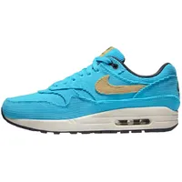 Nike Unisex Air Max 1 Premium Sneaker, Baltic Blue Sesame Gridiron Sail, 39 EU