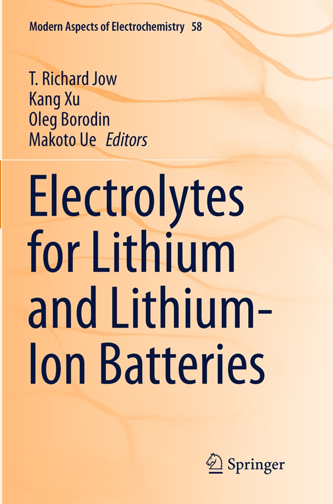 Electrolytes For Lithium And Lithium-Ion Batteries  Kartoniert (TB)
