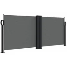 vidaXL Seitenmarkise 100 x 1000 cm Anthrazit Polyester