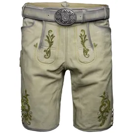 Krüger Trachtenlederhose Maurus Herren (1-tlg) Trachtenlederhose, Trachtenhose, Bayerische Lederhose, Oktoberfest beige 50