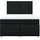 vidaXL Boxspringbett 140 x 200 cm Schwarz