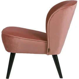 Woood Sessel Sara Samt, rosa