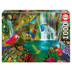 Educa Puzzle 9218457 - Tropical Parrots - 1000 Teile Puzzle