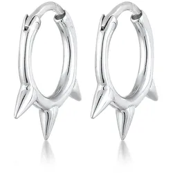 Elli Paar Creolen »Ohrringe Creolen Spikes Trend Must-Have Blogger 925 Silber« Elli Silber 15