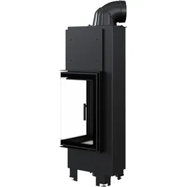 Kratki MBN Rechts 10 kW Stahl Schwarz/Abdeckplatte Glas
