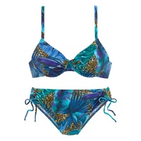 LASCANA Bügel-Bikini Damen blau-bedruckt Gr.36 Cup C