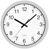 Conrad Quarz Wanduhr 30 cm 30 Silber