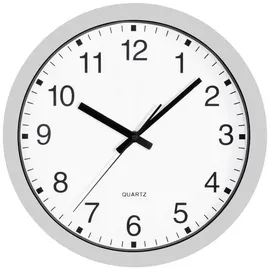 Conrad Quarz Wanduhr 30 cm 30 Silber