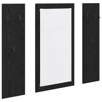 VidaXL Garderobenständer Wandmontiert Schwarze Eiche 96 x 1,5 x