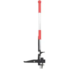 vidaXL Unkrautstecher Rot und Silbern 99,5 cm Eloxiertes Aluminium