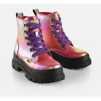 Buffalo Schnürboots »ASPHA LACE UP HI«, Stiefelette, Chunky-Boots im modischen Farbverlauf Gr. 38, pink-Farbverlauf, , 34960411-38