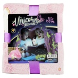 Toi-Toys - GLOW N FUN Fluoreszierende Decke Einhorn leuchtet im Dunkeln 130 cm x 150 cm