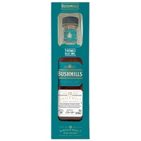 Bushmills 10 Jahre - Set mit Tumbler Glas - Single Malt Irish Whiskey