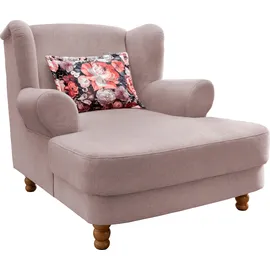 Home Affaire Loveseat HOME AFFAIRE "Tassilo", rosa (flamingo), B:121cm H:107cm T:147cm, 100% Polyester, Sessel