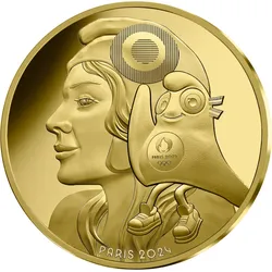 Paris 2024: Frankreichs Gold-Euromünze „Maskottchen & Republik“!