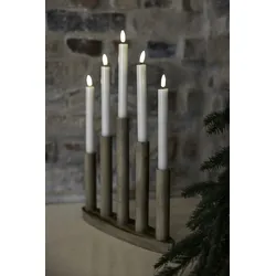 MARKSLÖJD Milla Adventskerzenhalter 5L Braun