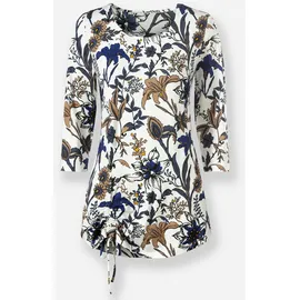 Lady Print-Shirt Blau 36