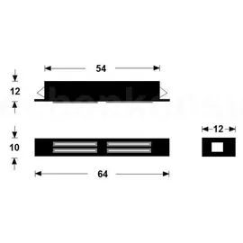 HAILO Türöffner 1001349 Kick and go Ersatzmagnet PAAR für Fußhebel 3691