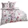Traumschlaf Feinflanell Blumen Rot 200 x 200 cm + 2 x 80 x 80 cm