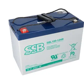 SSB Battery SSB Blei Akku SBL 100-12HR AGM Batterie M8 Schraubanschluss - 12V 2725,8W